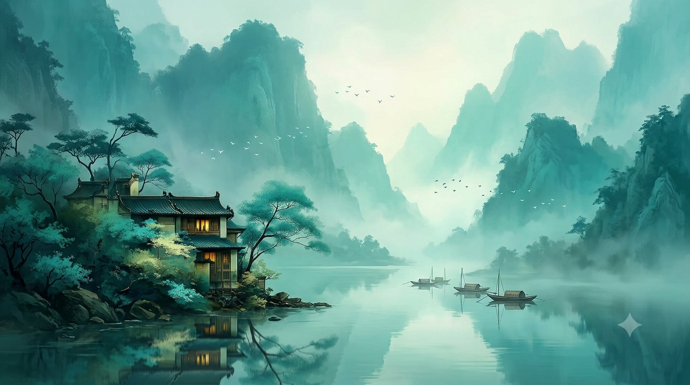 暮色里的青山